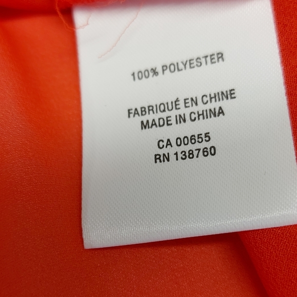 🐱 Reitmans XXL Sheer Draped Blouse Orange - Picture 3 of 8